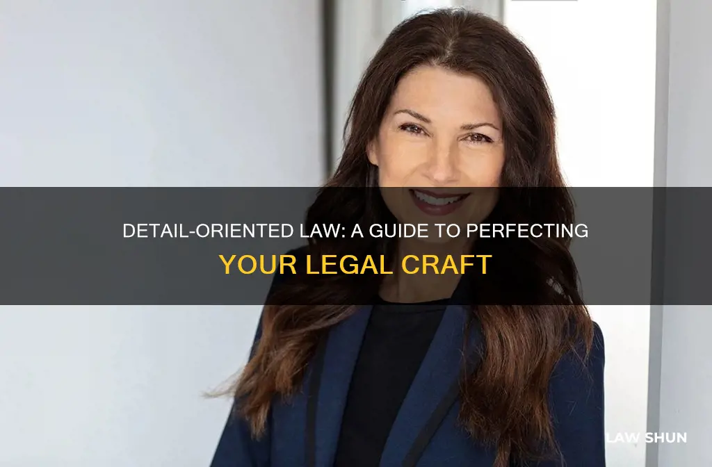 how to become more detail oriented law