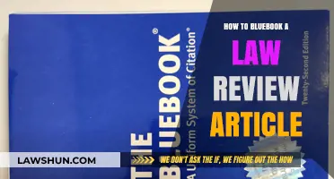 Mastering Bluebook Citation: A Guide to Formatting Law Review Articles