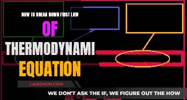 Breaking Down the First Law of Thermodynamics Equation