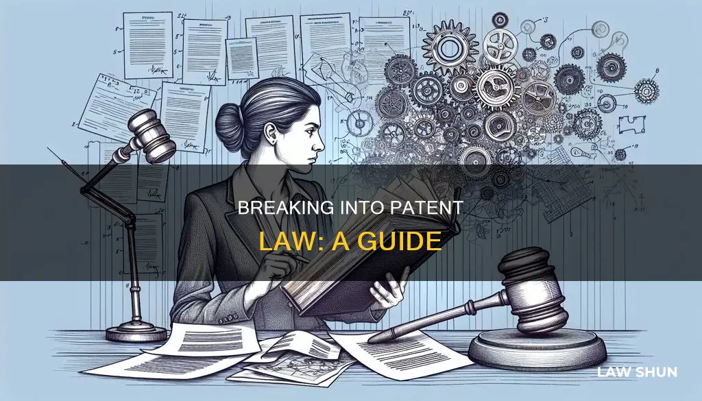 how to break into patent law