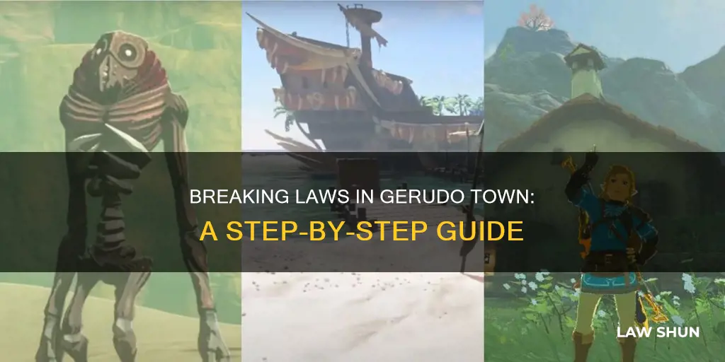 how to break the law in gerudo town