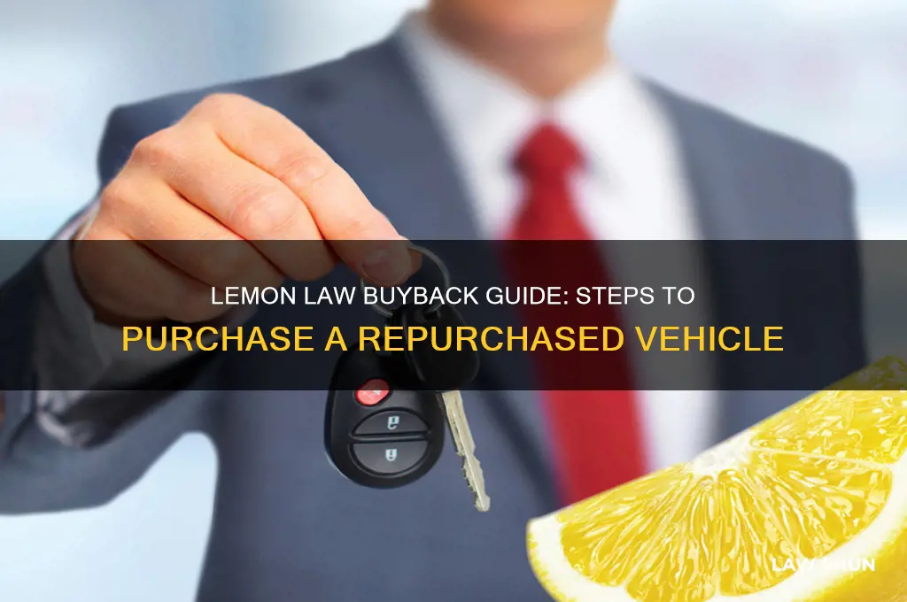 how to buy a lemon law buyback