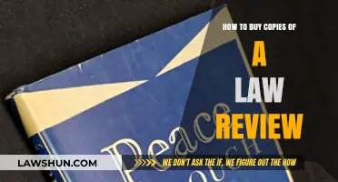 A Comprehensive Guide to Purchasing Law Review Copies
