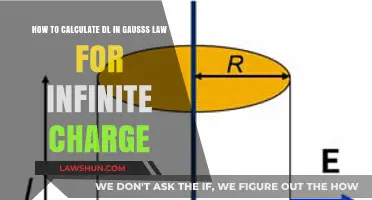 Calculating Differential Length in Gauss's Law for Infinite Charge Distributions