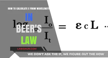 Calculating Concentration from Wavelength Using Beer's Law: A Guide