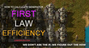 Understanding Generator Efficiency: Calculating the First Law