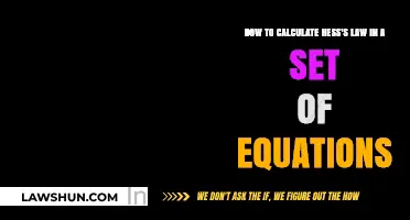 Mastering Hess's Law: Calculation Techniques for Chemical Equation Sets