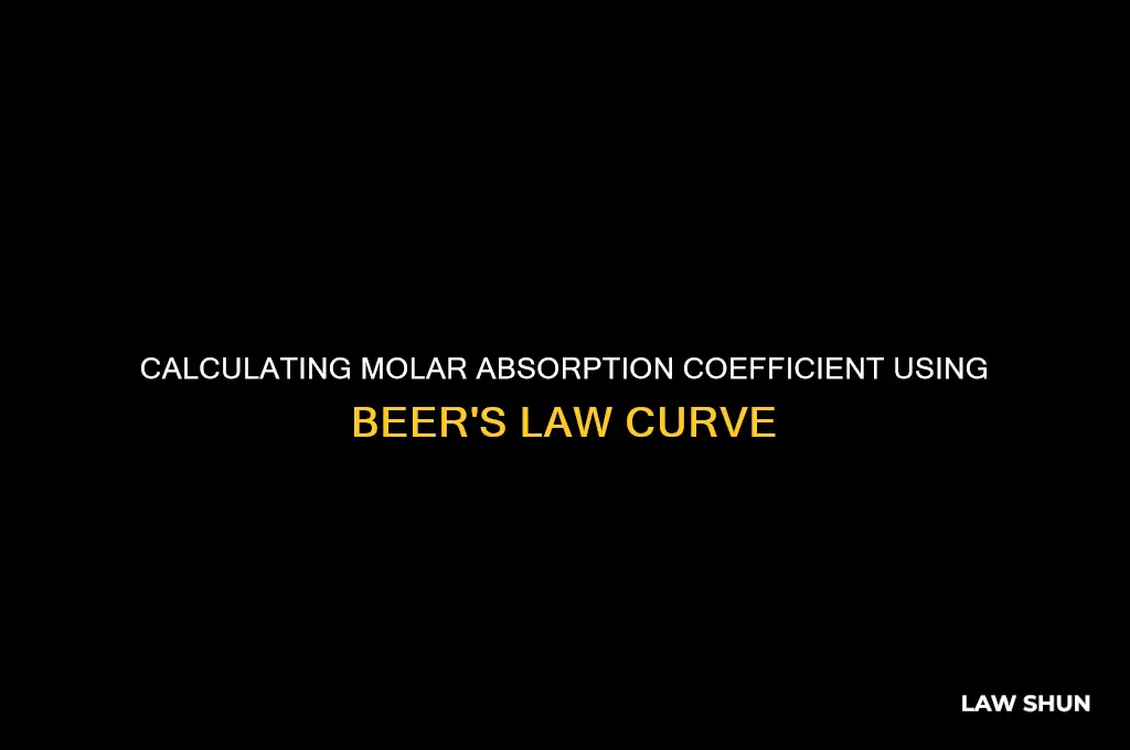 how to calculate molar absorption coefficient with beer