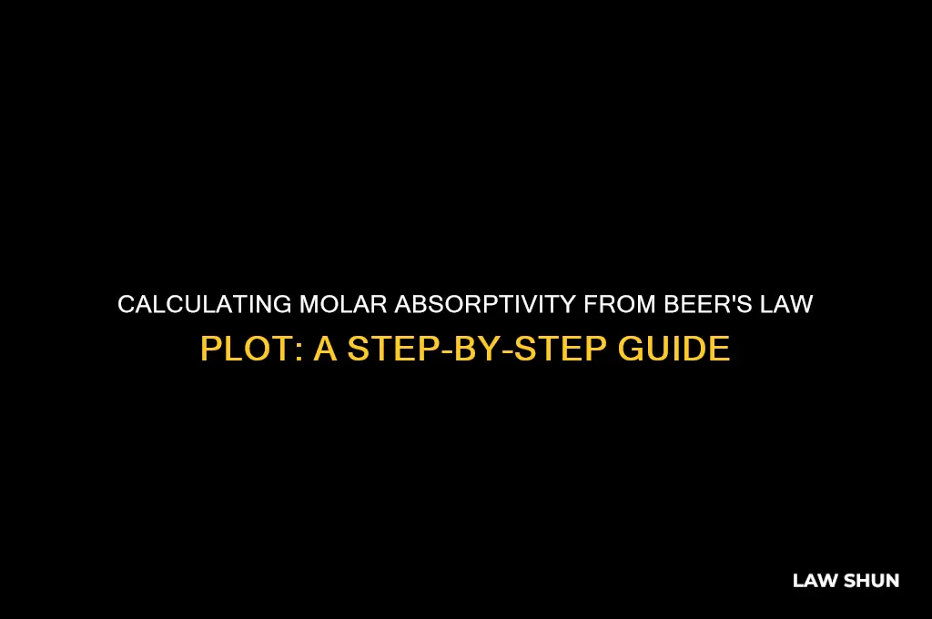 how to calculate molar absorptivity from a beer