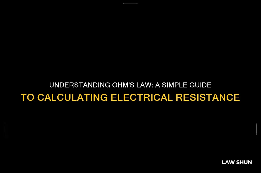 how to calculate ohm