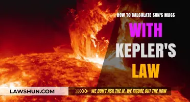 Calculating the Sun's Mass Using Kepler's Law: A Step-by-Step Guide