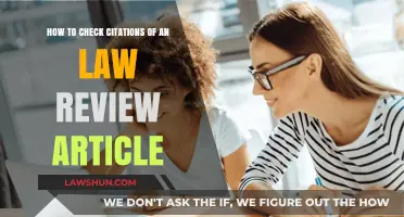 Mastering Legal Research: How to Check Citations of Law Review Articles