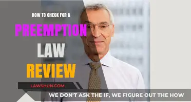 Navigating Preemption Law Reviews: A Comprehensive Guide to Effective Checks