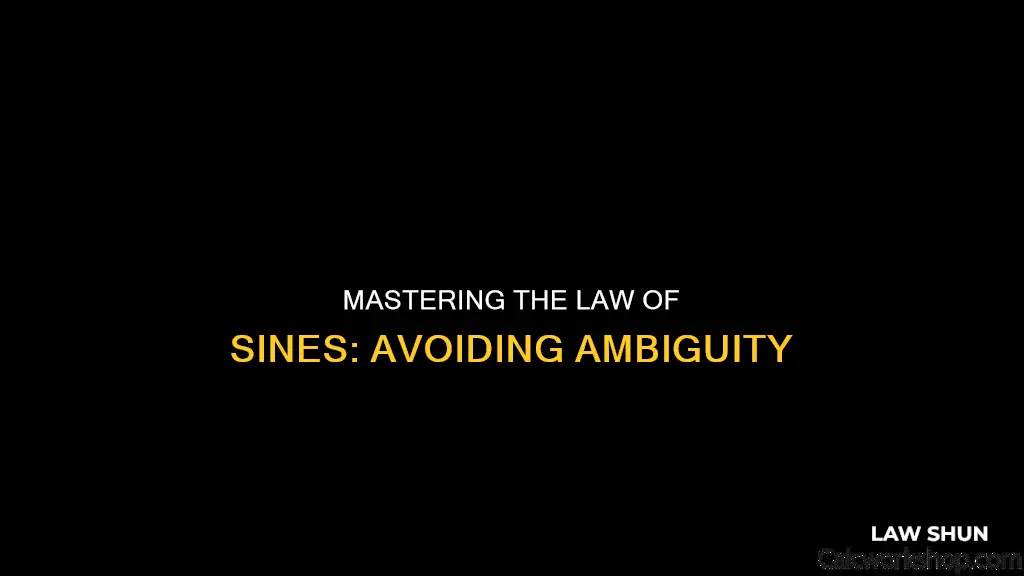 how to check for ambigious case of law of sines