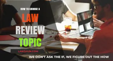 Selecting the Perfect Law Review Topic: A Strategic Guide