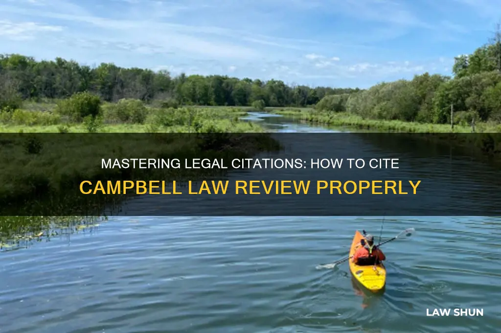 how to cite a campbell law review