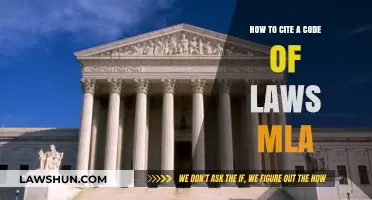 Citing a Code of Laws in MLA Format: A Step-by-Step Guide