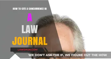 Citing Concurrences in Law Journals: A Comprehensive Guide for Authors
