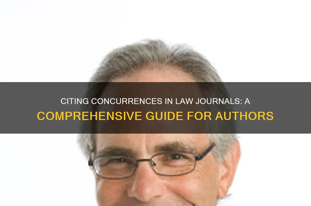how to cite a concurrence in a law journal
