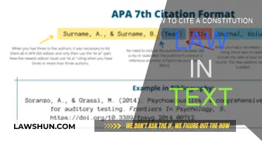 Citing Constitutional Law: In-Text Style Guide