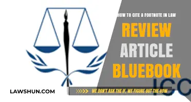 Mastering Bluebook Footnote Citations in Law Review Articles