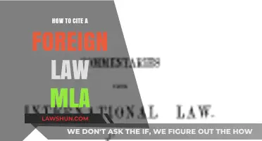 Citing Foreign Laws in MLA: A Comprehensive Guide for Researchers