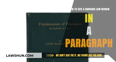 Citing Harvard Law Review: A Step-by-Step Paragraph Guide