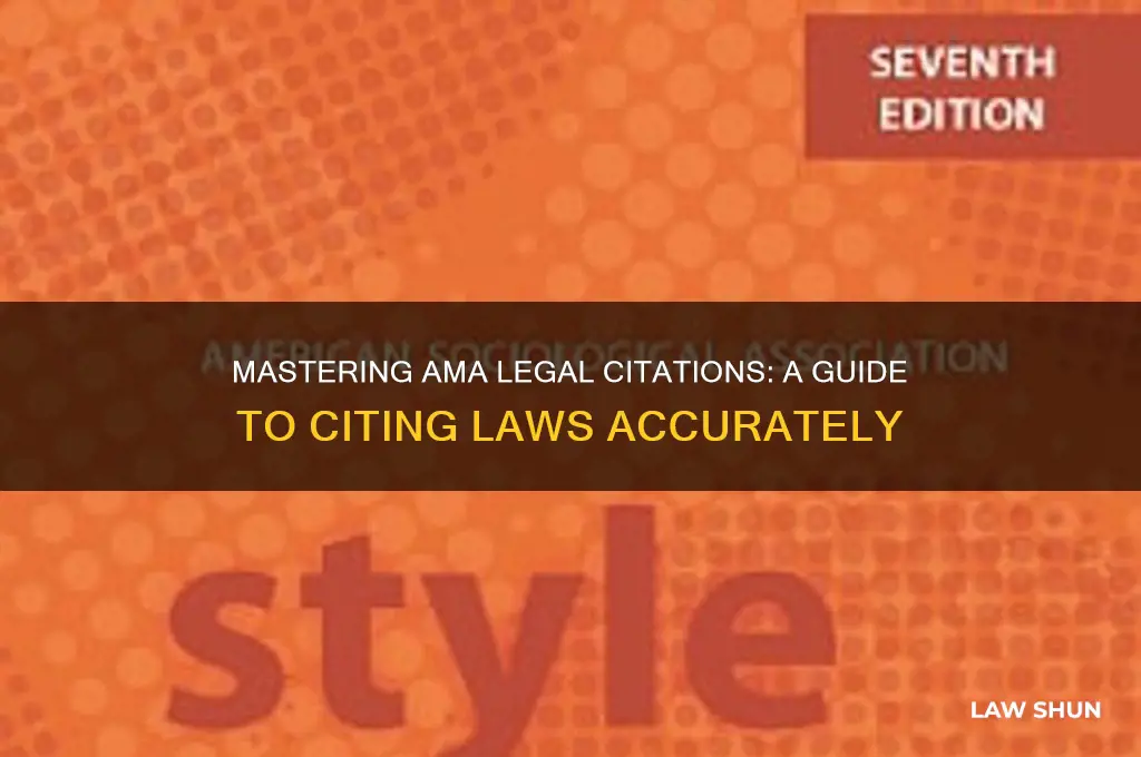 how to cite a law ama