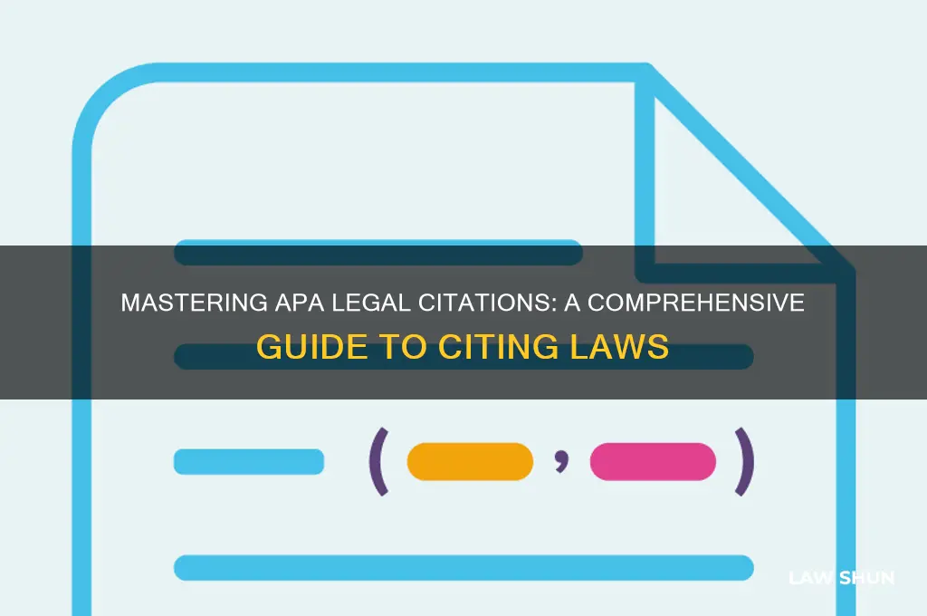 how to cite a law apa