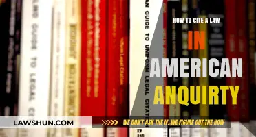 Mastering Legal Citations: Citing Laws in American Inquiry