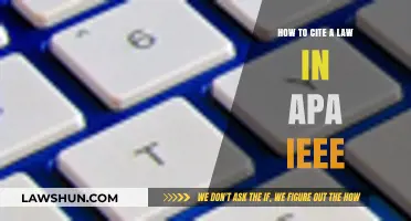 Mastering Legal Citations: APA & IEEE Law Referencing Guide