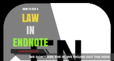 Mastering Legal Citations: How to Cite a Law in EndNote