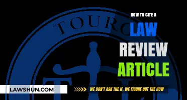 Mastering Legal Citations: How to Cite a Law Review Article