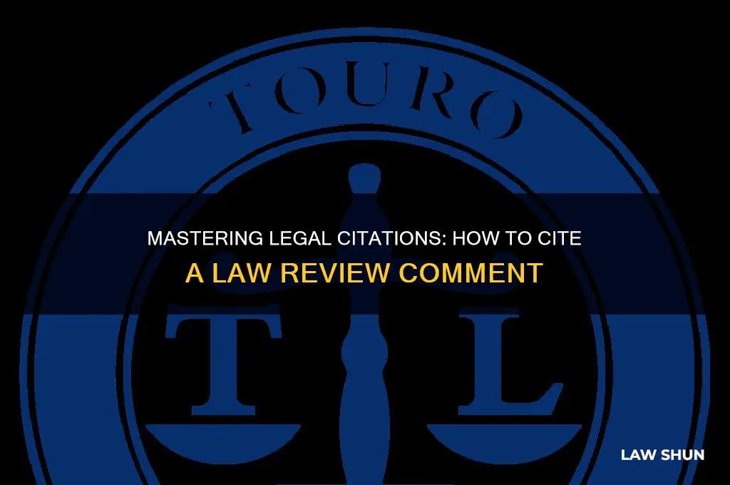 how to cite a law review comment