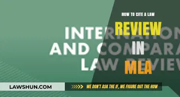 Citing Law Reviews in MLA: A Comprehensive Guide for Writers