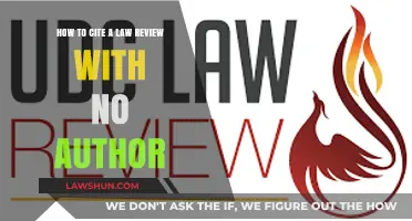 Citing Law Reviews Without Authors: A Comprehensive Guide