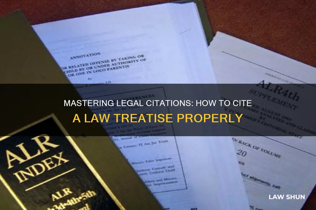 how to cite a law treatise