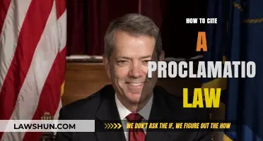 Mastering Legal Citations: A Guide to Citing Proclamation Laws