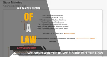 Mastering Legal Citations: How to Cite a Section of a Law