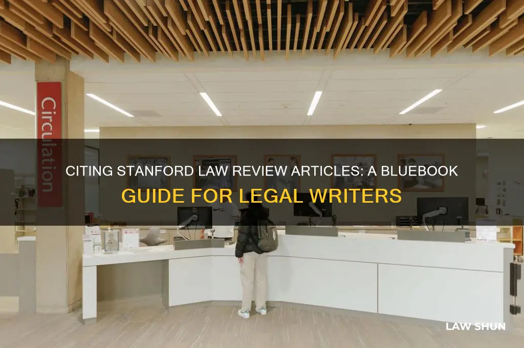 how to cite a standford law review article bluebook