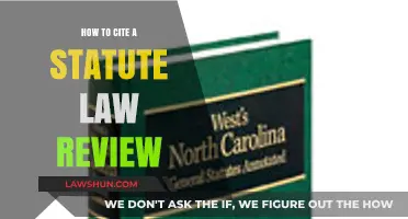 Mastering Statute Law Review Citations: A Comprehensive Guide for Legal Writers