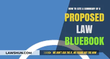 Mastering Bluebook Citations for Summaries of Proposed Legislation