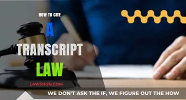 Mastering Legal Citations: A Guide to Citing Law Transcripts