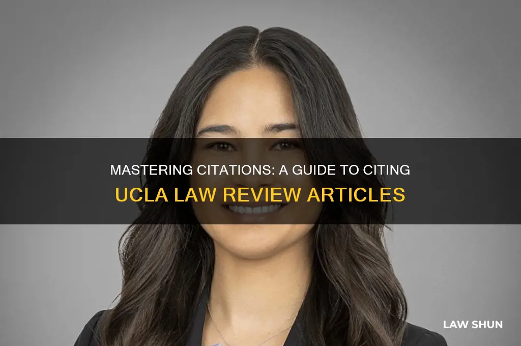 how to cite a ucla law review
