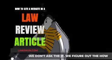Mastering Website Citations in Law Review Articles: A Comprehensive Guide