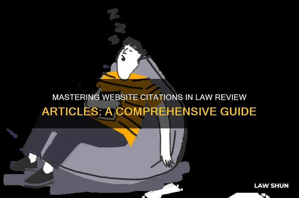 how to cite a website in a law review article