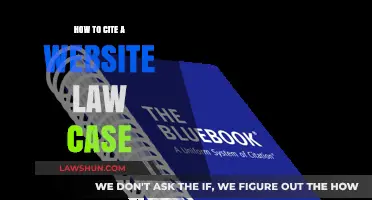 Citing a Website Law Case: A Quick Guide