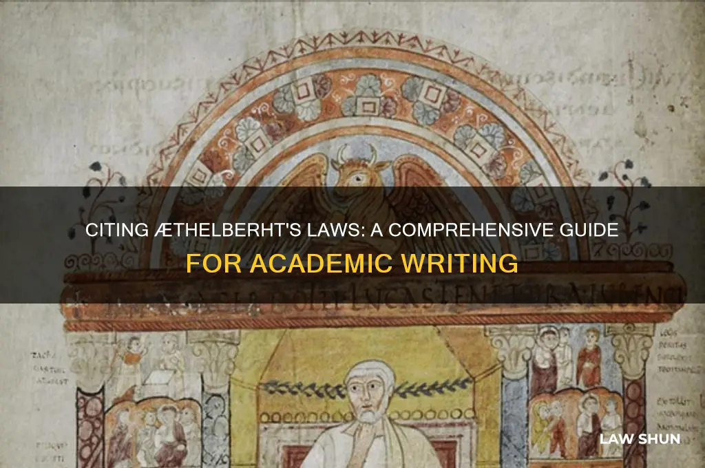 how to cite aethelberht