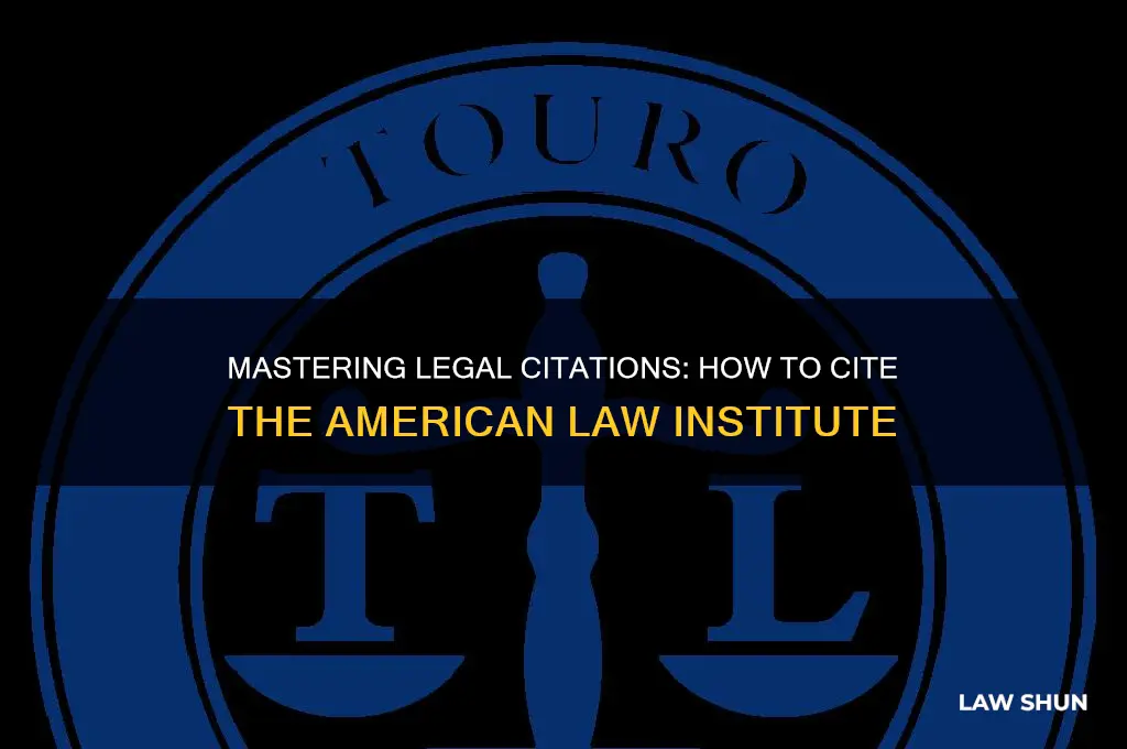 how to cite american law institute