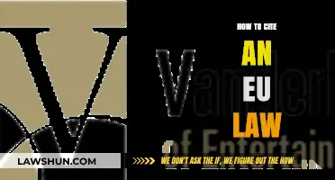 Mastering EU Law Citations: A Comprehensive Guide for Legal Writers